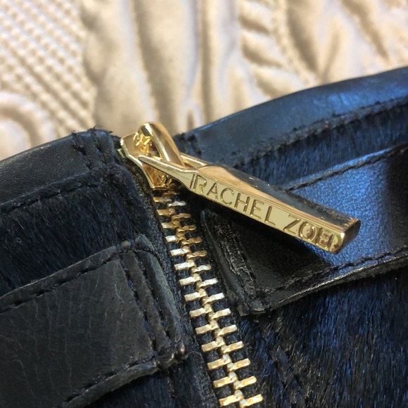 Rachel Zoe Hair Calf Leather Gorgeous Black Booties-Sz 8.5 - Picture 8 of 11